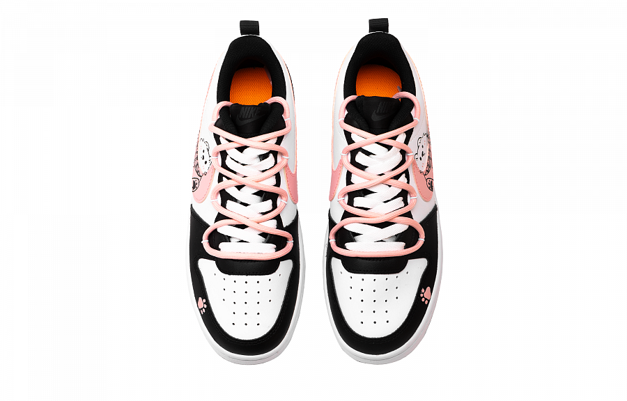 Nike Court Borough 2 Anti Slip Wear Resistant Low Top Skateboard Shoes Women's Black Pink купить в интернет-магазине Yoocart с быстрой доставкой по России.