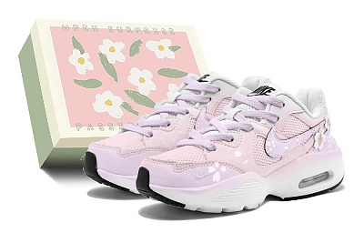 Nike Air Max Fusion Anti Slip Wear Resistant Low Top Running Shoes Women's Pink Purple