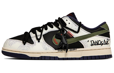 Nike Dunk Digimon Anti-Slip Wear-Resistant Low-Top Skateboard Shoes Men's Black