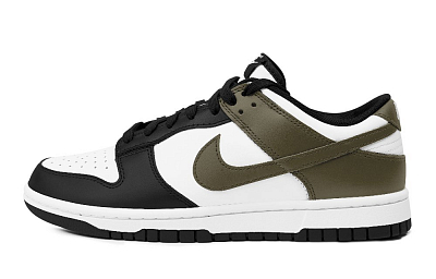 Nike Dunk Anti-Slip Wear-Resistant Low-Top Skateboard Shoes Unisex Black White Green