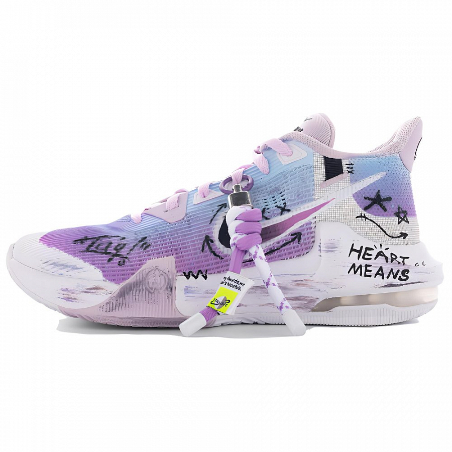 Nike Air Max Impact 3 Wear-Resistant Slip-Resistant Low-Top Basketball Shoes Unisex White Purple купить в интернет-магазине Yoocart с быстрой доставкой по России.