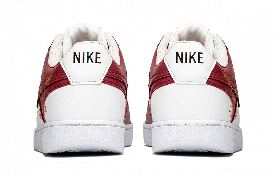 Nike Court Vision 1 Anti-Slip And Wear-Resistant Lightweight Height Increasing Low-Top Skateboard Shoes Men's Red Gold купить в интернет-магазине Yoocart с быстрой доставкой по России.