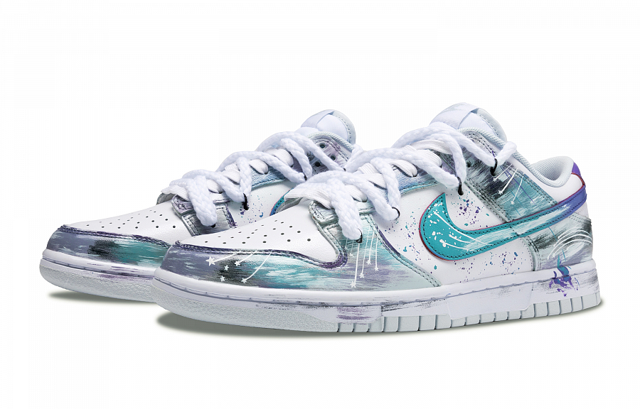 Nike Dunk Anti Slip Wear Resistant Low Top Skateboard Shoes Unisex Black Blue Purple купить в интернет-магазине Yoocart с быстрой доставкой по России.