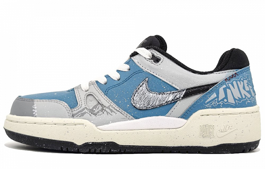 Nike Full Force Anti-Slip Wear-Resistant Low-Top Skateboard Shoes Men's Iceberg Blue купить в интернет-магазине Yoocart с быстрой доставкой по России.