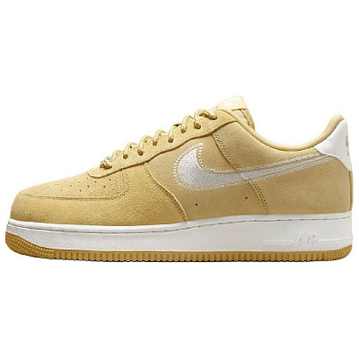 Nike Air Force 1 Low '07 LV8 Buff Gold Sail Embroidered Swoosh