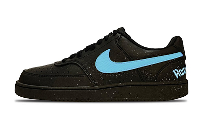 Nike Court Vision Low Anti-Slip Wear-Resistant Low-Top Skateboard Shoes Unisex Black