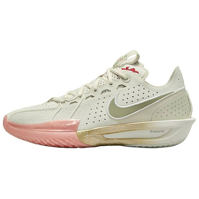 Nike Anti-Slip Wear-Resistant Low-Top Basketball Shoes Men's White Green