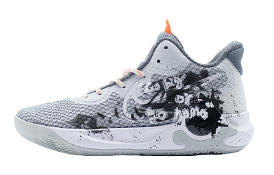 Nike KD Trey 5 IX Anti-Slip Wear-Resistant Mid-Top Basketball Shoes Unisex Gray