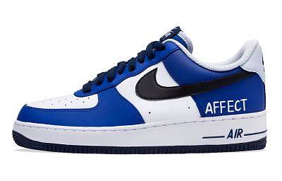 Nike Air Force 1 Tranquil Deep Sea, Dark Blue Chord Slip Resistant Low top Skateboard Shoes Men's Blue White