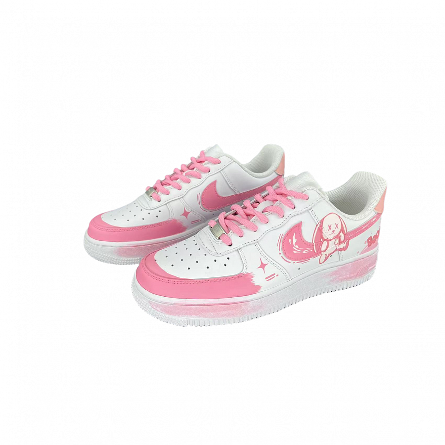 Nike Air Force 1 HEN-Ji Anti-Slip Wear-Resistant Low-Top Skateboard Shoes Women's White Pink купить в интернет-магазине Yoocart с быстрой доставкой по России.