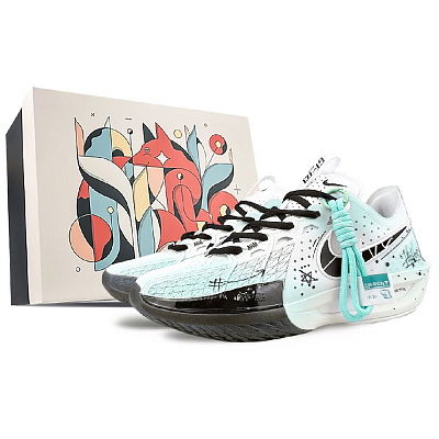 Nike Air Zoom G.T. Cut 3 Wear-Resistant Slip-Resistant Low-Top Basketball Shoes Unisex White Green