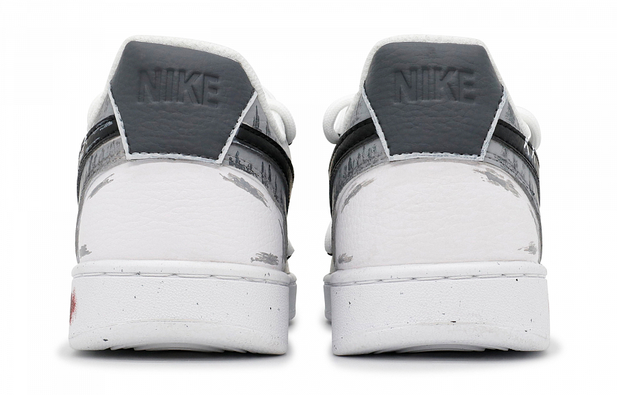 Nike Court Vision 1 Slip-Resistant Cushioning Abrasion-Resistant Low-Top Skateboard Shoes Men's Gray White купить в интернет-магазине Yoocart с быстрой доставкой по России.