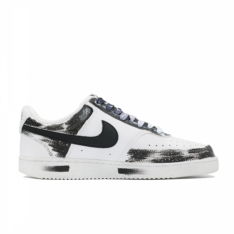 Nike Court Vision 1 Wear resistant And Lightweight Low Top Skateboard Shoes Men's Black White купить в интернет-магазине Yoocart с быстрой доставкой по России.