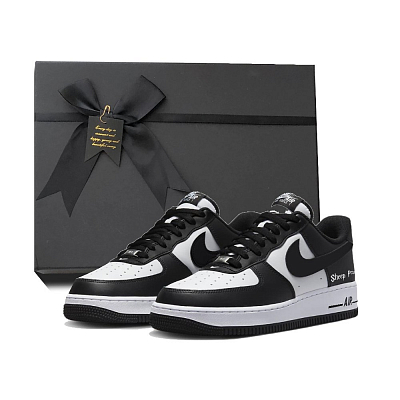 Nike Air Force 1 Slip Resistant, Abrasion Resistant, Lightweight Low Top Skateboard Shoes Unisex White Black
