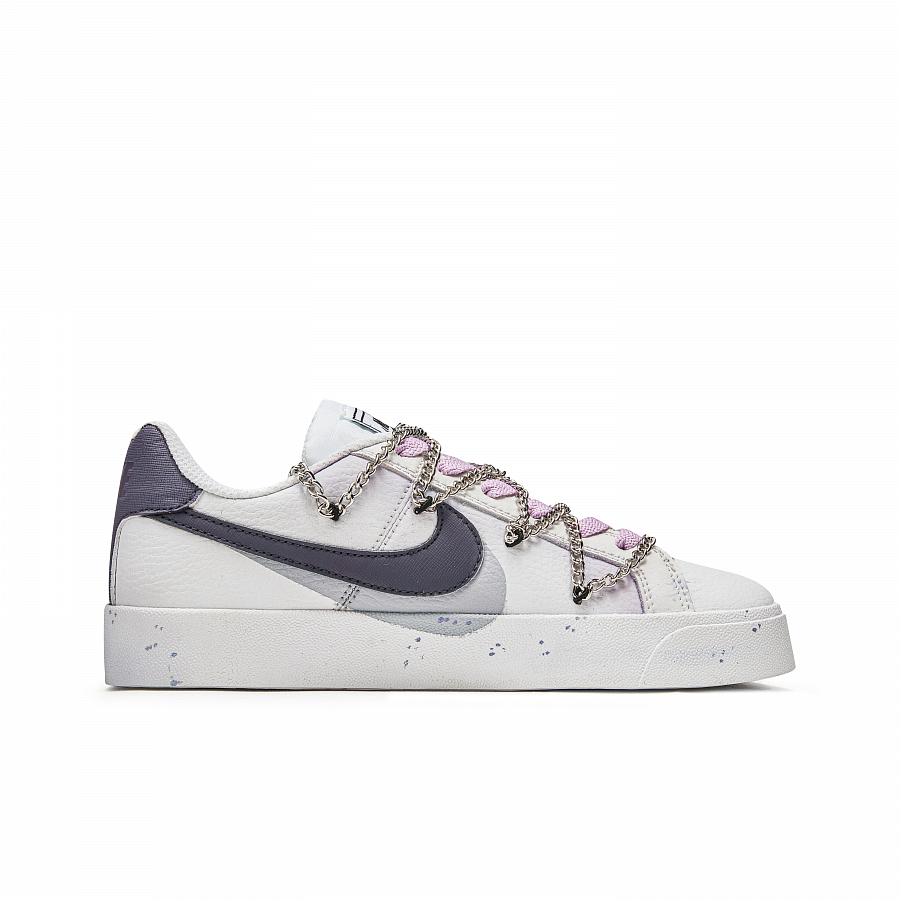 Nike Court Royale Anti-Slip Wear-Resistant Low-Top Skateboard Shoes Unisex White Purple купить в интернет-магазине Yoocart с быстрой доставкой по России.