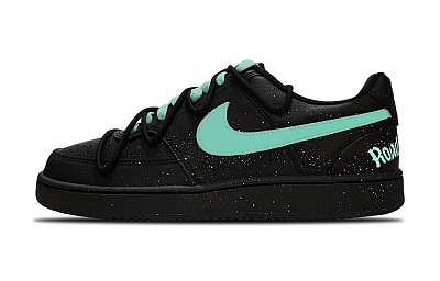 Nike Court Vision Low Slip Resistant Abrasion Resistant Low top Skateboard Shoes Unisex Black