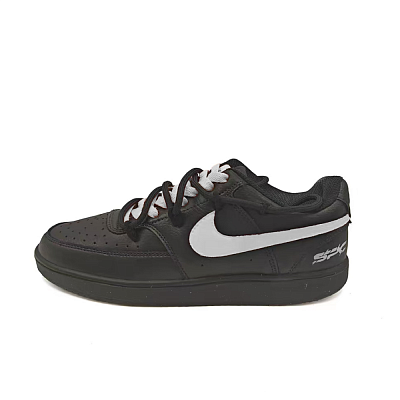 Nike Court Vision Non-slip Lightweight Low-Top Skateboard Shoes Unisex Black White