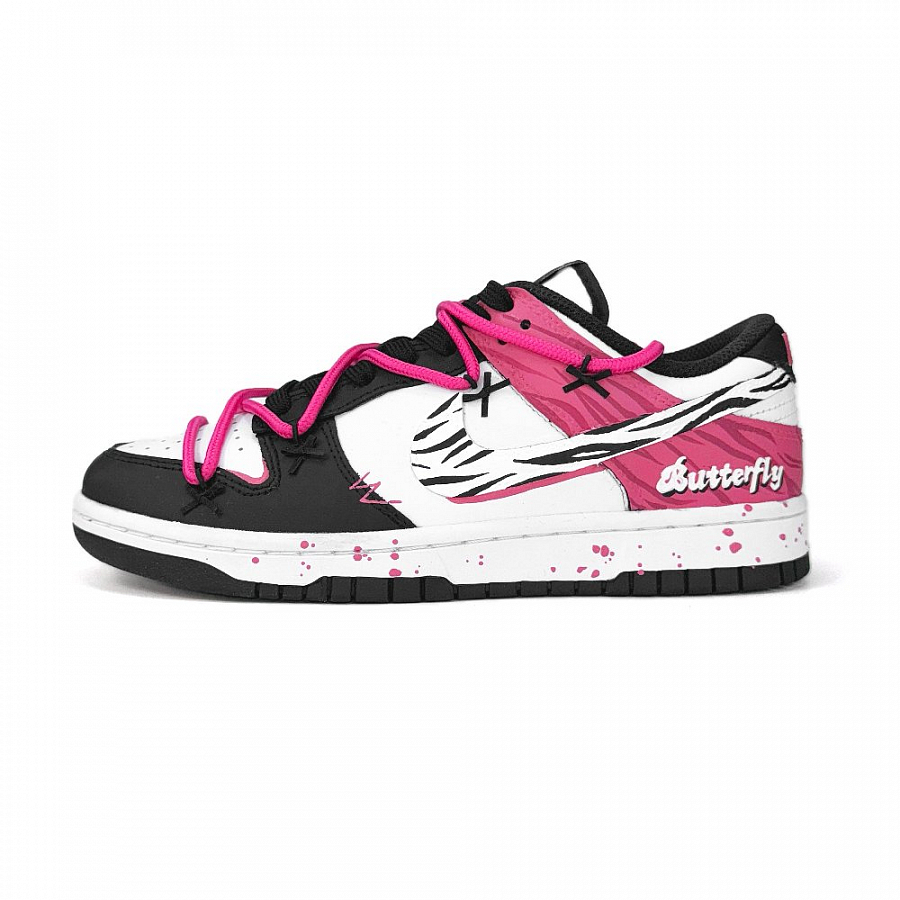 Nike Dunk Anti-Slip And Wear-Resistant Lightweight Low-Top Skateboard Shoes Unisex Black Pink купить в интернет-магазине Yoocart с быстрой доставкой по России.