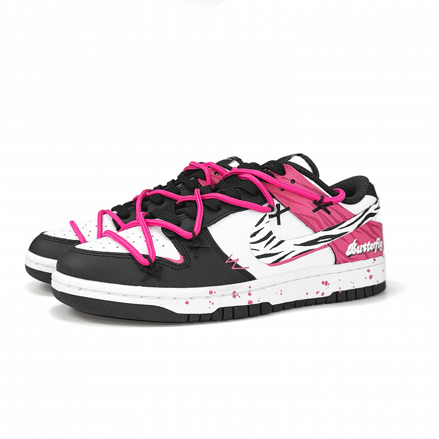 Nike Dunk Anti-Slip And Wear-Resistant Lightweight Low-Top Skateboard Shoes Unisex Black Pink купить в интернет-магазине Yoocart с быстрой доставкой по России.
