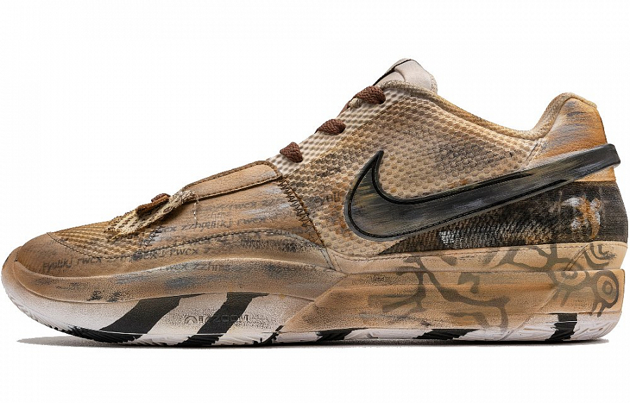 Nike Ja 1 Wear-Resistant Low-Top Basketball Shoes Men's Black Brown купить в интернет-магазине Yoocart с быстрой доставкой по России.
