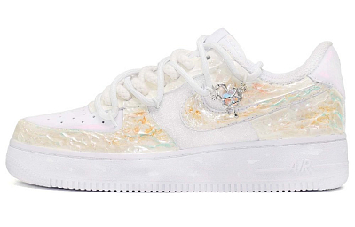 Nike Air Force 1 Low CUS ID Low-Top Skateboard Shoes Women's Pearlescent
