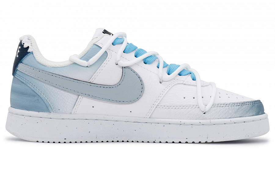 Nike Court Vision 1 Ripple Foam Anti-Slip Wear-Resistant Low-Top Skateboard Shoes Men's Light Blue купить в интернет-магазине Yoocart с быстрой доставкой по России.