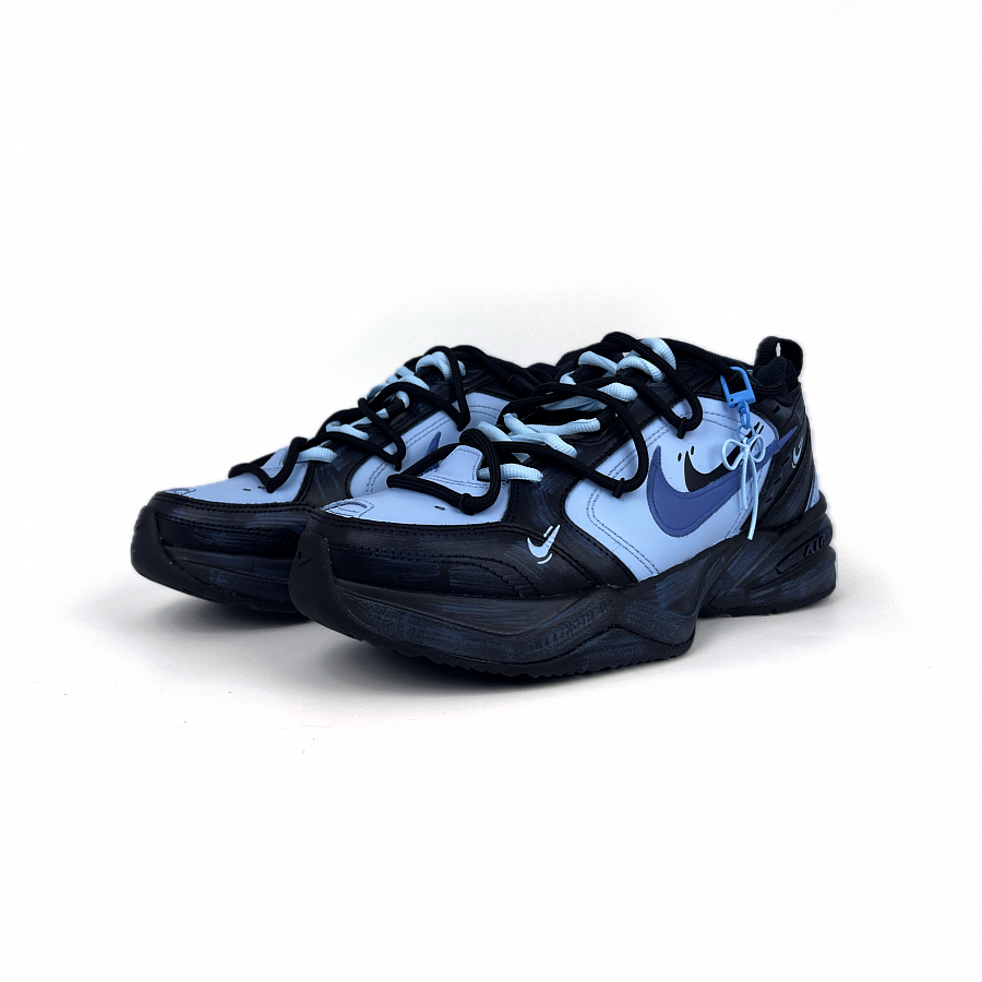Nike Air Monarch 4 Anti-Slip And Wear-Resistant Lightweight Low-Top Chunky Sneakers Unisex Black Purple купить в интернет-магазине Yoocart с быстрой доставкой по России.