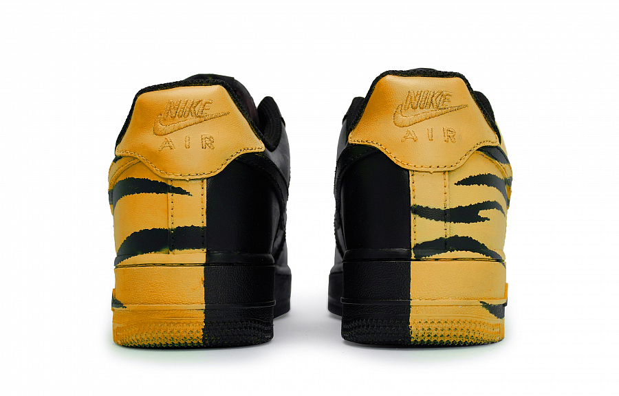 Nike Air Force 1 Anti-Slip Wear-Resistant Low-Top Skateboard Shoes Unisex Black Orange купить в интернет-магазине Yoocart с быстрой доставкой по России.