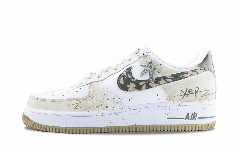 Nike Air Force 1 Genya Mimasu Abrasion Resistant Low top Skateboard Shoes Unisex Beige купить в интернет-магазине Yoocart с быстрой доставкой по России.