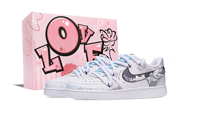 Nike Court Vision 1 Low Top Skateboard Shoes Men's White