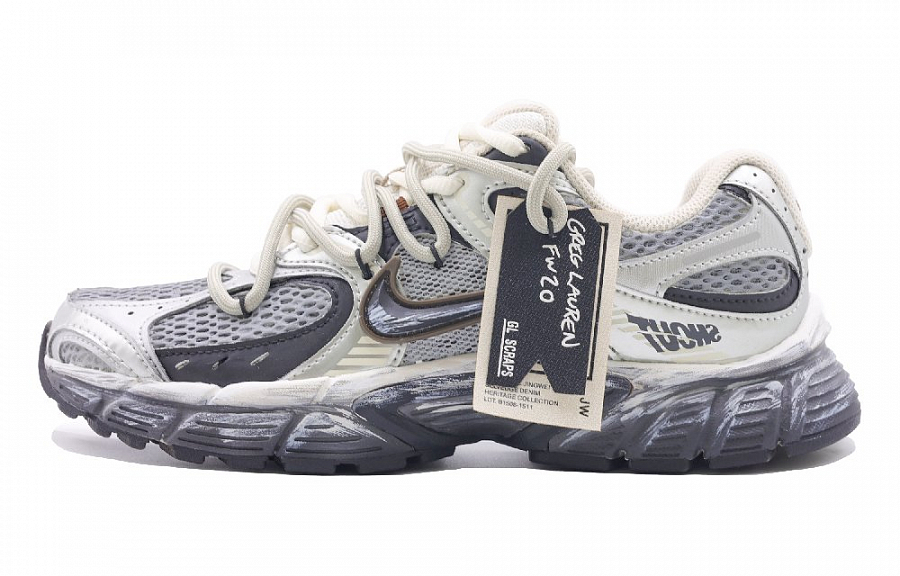 Nike V5 RNR Abrasion Resistant Breathable Low Top Casual Running Shoes Women's Silver Gray купить в интернет-магазине Yoocart с быстрой доставкой по России.