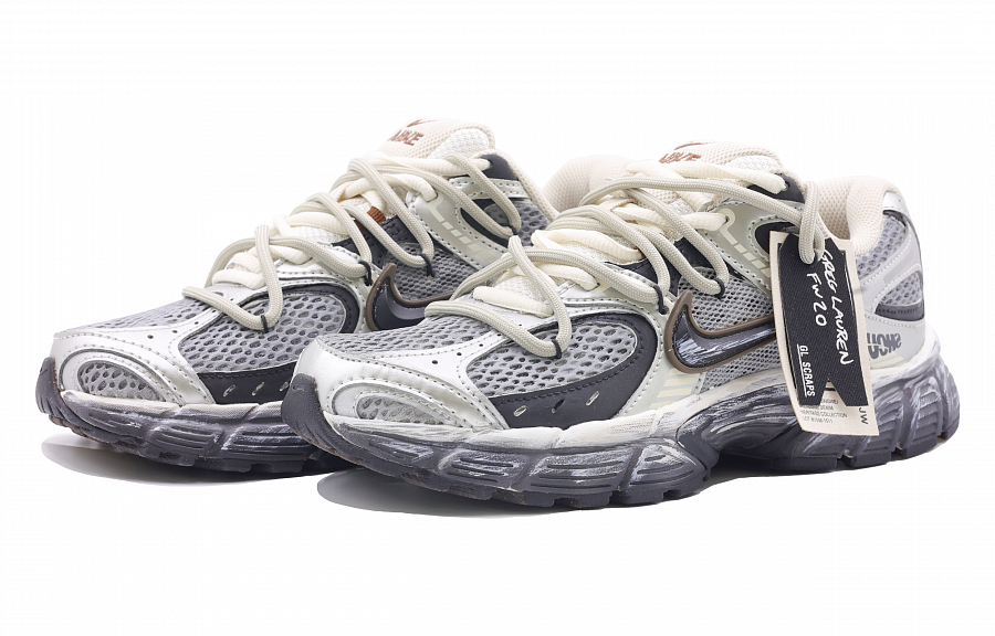 Nike V5 RNR Abrasion Resistant Breathable Low Top Casual Running Shoes Women's Silver Gray купить в интернет-магазине Yoocart с быстрой доставкой по России.