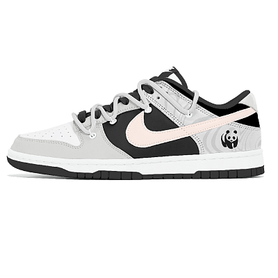Nike Dunk Abrasion Resistant Low Top Skateboard Shoes Unisex White