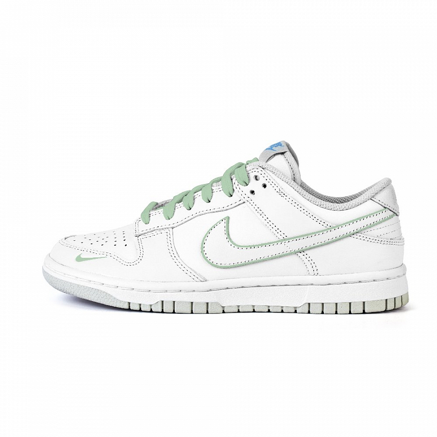 Nike Dunk Anti Slip Wear Resistant Low Top Skateboard Shoes Women's White Green купить в интернет-магазине Yoocart с быстрой доставкой по России.