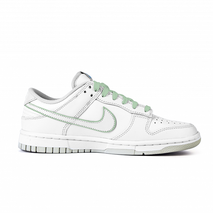 Nike Dunk Anti Slip Wear Resistant Low Top Skateboard Shoes Women's White Green купить в интернет-магазине Yoocart с быстрой доставкой по России.
