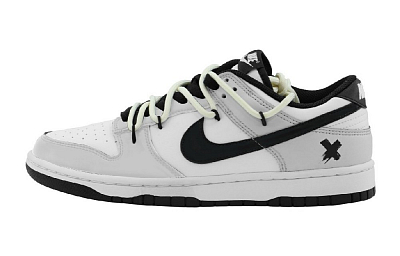 Nike Dunk Anti Slip Wear Resistant Low Top Skateboard Shoes Unisex Gray
