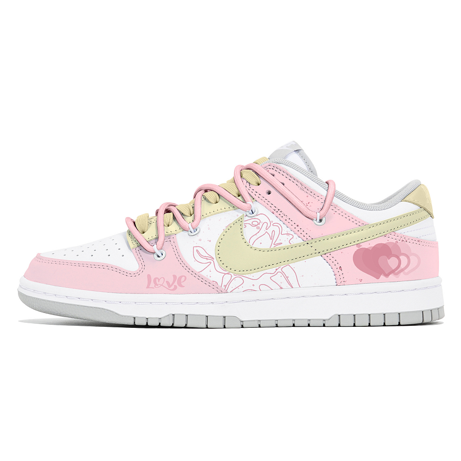 Nike Dunk Joy Lemon Slip-Resistant Low-Top Skateboard Shoes Women's Pink купить в интернет-магазине Yoocart с быстрой доставкой по России.