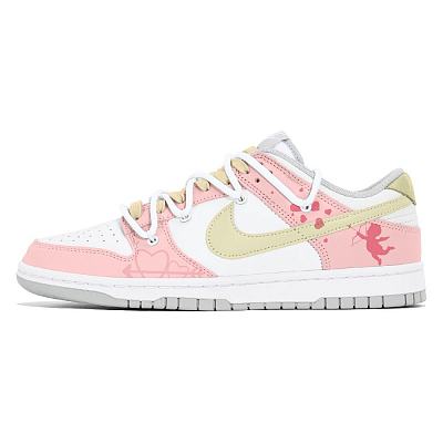 Nike Dunk Joy Lemon Slip Resistant Low Top Skateboard Shoes Women's Pink