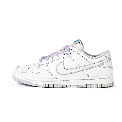 Nike Dunk Mist Disperses At Dawn Anti Slip Wear Resistant Low Top Skateboard Shoes Women's White