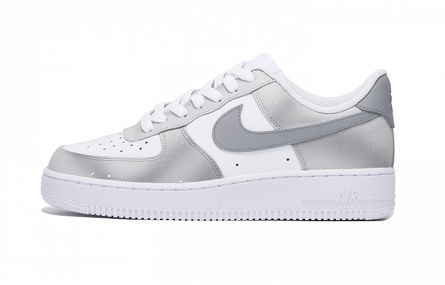 Nike Air Force 1 Coverage Slip Resistant And Abrasion Resistant Low Top Skateboard Shoes Unisex Light Gray купить в интернет-магазине Yoocart с быстрой доставкой по России.