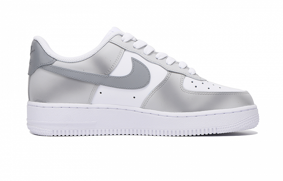 Nike Air Force 1 Coverage Slip Resistant And Abrasion Resistant Low Top Skateboard Shoes Unisex Light Gray купить в интернет-магазине Yoocart с быстрой доставкой по России.