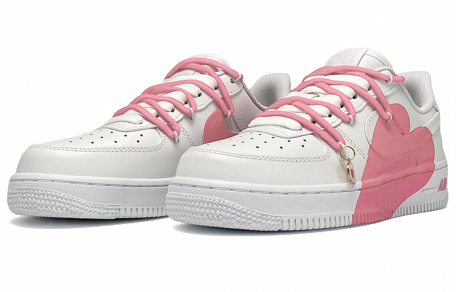 Nike Air Force 1 Slip-Resistant Low-Top Skateboard Shoes Unisex Pink White купить в интернет-магазине Yoocart с быстрой доставкой по России.