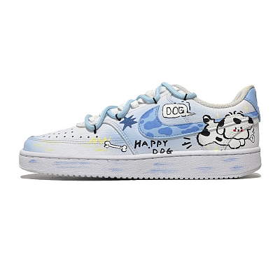 Nike Court Vision 1 Slip Resistant Cushioning Low Top Skateboard Shoes Unisex Blue