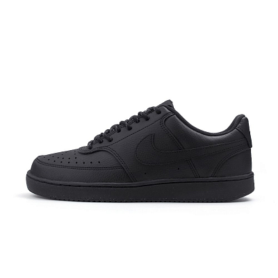 Nike Court Vision Anti Slip Wear Resistant Low Top Skateboard Shoes Unisex Black