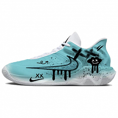 Nike Giannis Immortality 4 Wear-Resistant Low-Top Basketball Shoes Men's Sky Blue