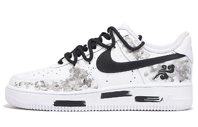 Nike Court Vision 1 Coverage Anti-Slip And Wear-Resistant Low-Top Skateboard Shoes Men's Black White