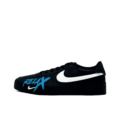 Nike Court Shot Xincheng Boundless Blue Abrasion Resistant Low Top Skateboard Shoes Men's Black Blue