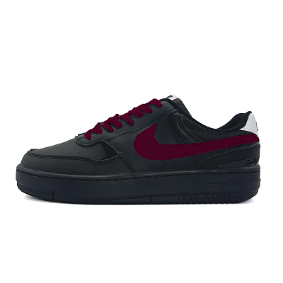 Nike Gamma Force Anti-Slip Wear-Resistant Low-Top Skateboard Shoes Unisex Black Red
