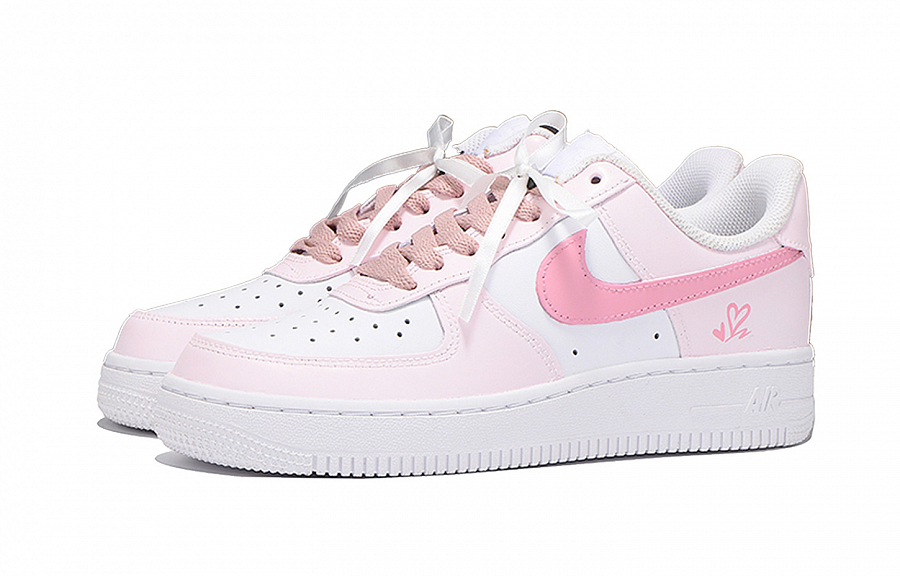 Nike Air Force 1 Anti Slip Wear Resistant Low Top Skateboard Shoes Women's Pink White купить в интернет-магазине Yoocart с быстрой доставкой по России.