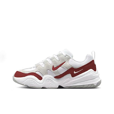 Nike Tech Hera Passion Rose Abrasion Resistant Low Top Casual Shoes Unisex White Red